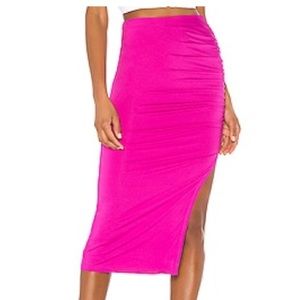 Tiffani ruched midi skirt